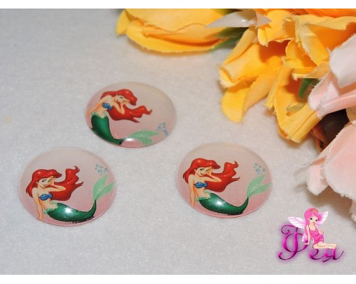 Эпоксидная фишка,  25 мм  (Русалочка)