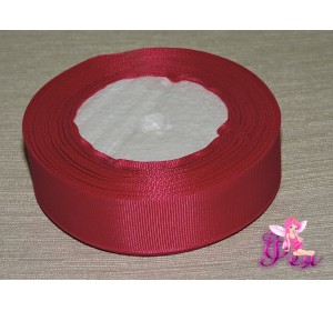 Репсовая лента 25 мм, темно-малинового цвета