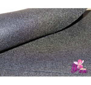 Фетр мягкий 1 мм, цв. черный № 043 - 1 лист