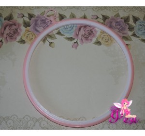 Пяльцы для вышивания, d=20,5 см, цв. розовый  - 1 шт.