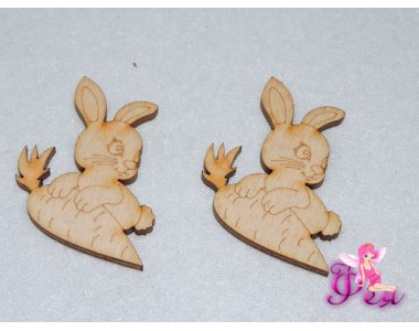 Декоративные фигурки из фанеры "Зверюшки", 3 см (Зайка)
