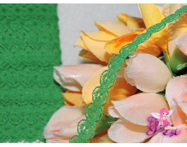 Кружево 15 мм, цв. зеленый