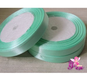 Атласная лента 12 мм, цв. мятный - 1 м