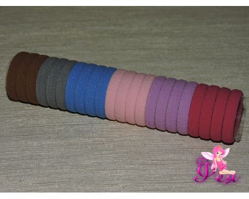 Бесшовные резинки для волос 3 см, в тубе 22 шт (микс 3)