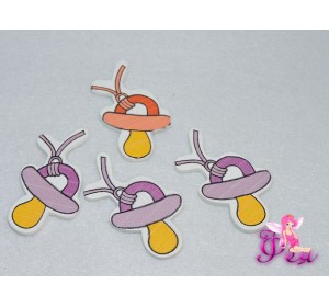 Деревянные фигурки для декора" Соска", 3-6 см (Скрапбукинга)