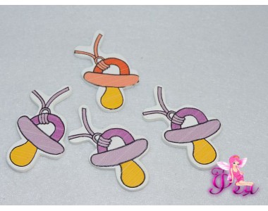 Деревянные фигурки для декора" Соска", 3-6 см (Скрапбукинга)