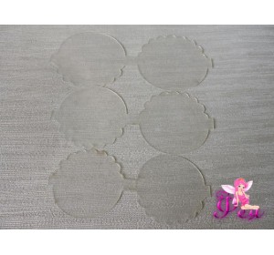 Набор шаблонов "Ажурный круглый бант" в комплекте 3 детали