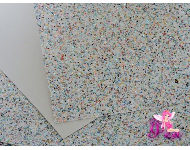 Лист кожзама "Пайетки" № 7 232-21 Кожзам декоративный