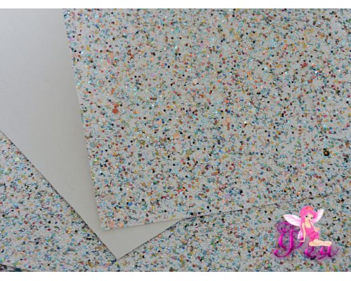 Лист кожзама "Пайетки" № 7