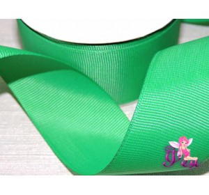 Репсовая лента 40 мм, цв.  зеленый - 1м