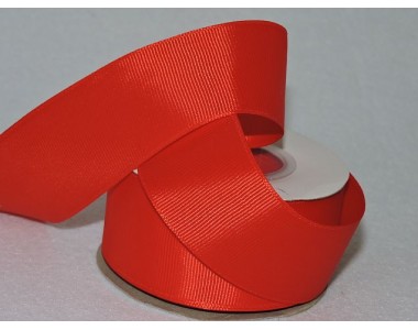 Репсовая лента 40 мм, красный - 1м