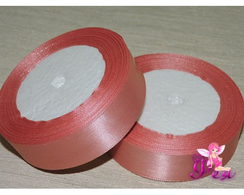 Атласная лента 25 мм, цв. пудровый - 1 м