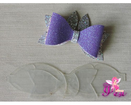 Набор шаблонов "Бантик Зайка"В комплекте 4 детали