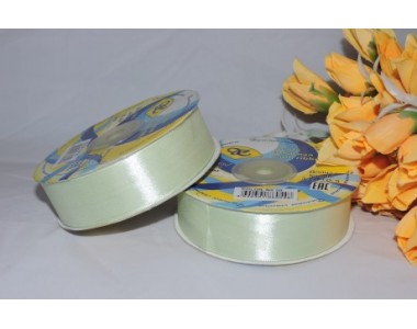 Атласная лента 25 мм, цв. бледно-фисташковый