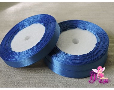 Атласная лента 12 мм, цв.  индиго - 1 м