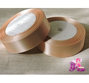Атласная лента 25 мм, цв. бежевый - 1 м