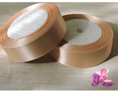 Атласная лента 25 мм, цв. бежевый - 1 м