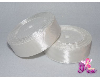 Атласная лента 25 мм,цв. молочный