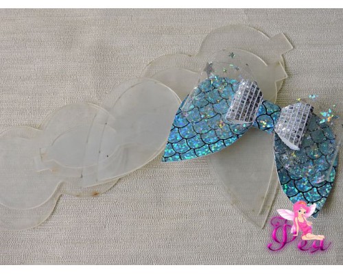 Набор шаблонов "Бантиков с крыльями" в комплекте 6 детали