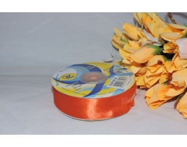 Атласная лента 25мм, цв. оранжевый