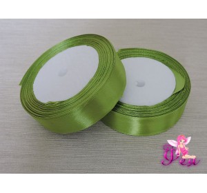 Атласная лента 25 мм,  цв. травяной