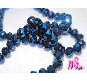 Бусины стеклянные Rondelle,имитация Сваровски, 10 мм, цвет №72