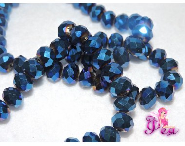 Бусины стеклянные Rondelle,имитация Сваровски, 10 мм, цвет №72