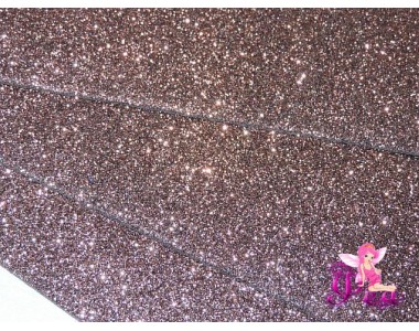 Фоамиран глиттерный, 2 мм, цв. шоколадный - 1 лист