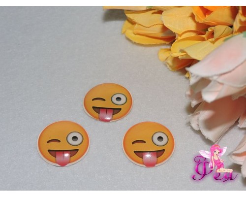 Эпоксидная фишка 26 мм "Смайлик"