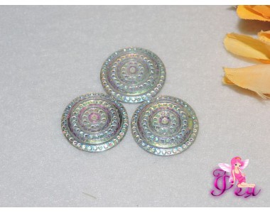 Серединки пластик (перламутр.) 25мм.