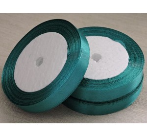 Атласная лента 12 мм, цв. изумрудный - 1 м