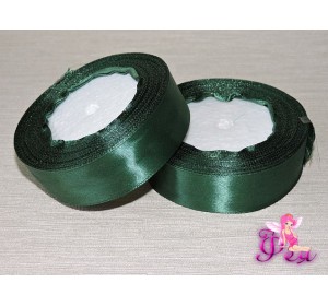 Атласная лента 25 мм, цв. темно-зеленый № 126