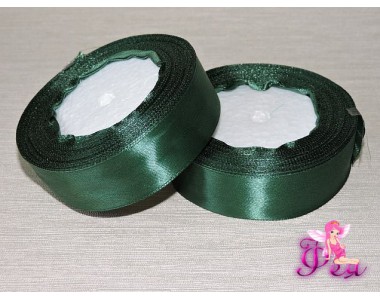 Атласная лента 25 мм, цв. темно-зеленый № 126
