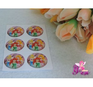 Кабошон силикон с рис. 25мм (на клеевой основе)