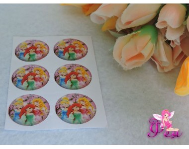 Кабошон силикон с рис. 25мм (на клеевой основе)