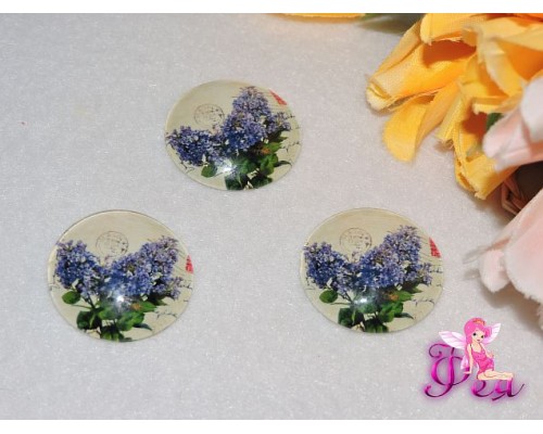 Эпоксидная фишка,  25 мм  (Сирень)