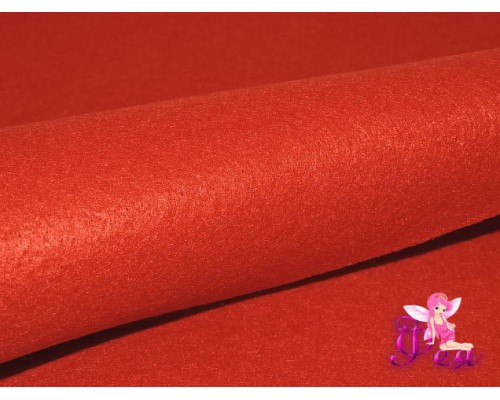 Фетр мягкий 1 мм, цв. красный № 082 - 1 лист