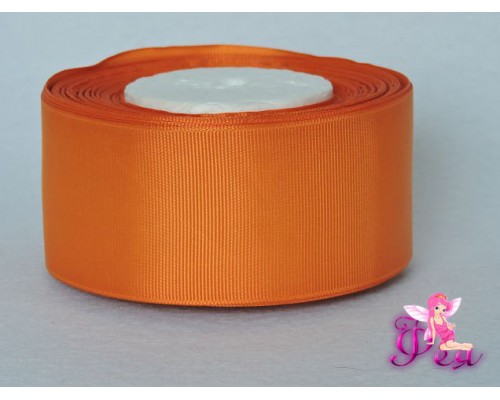 Репсовая лента 50 мм, оранжевый