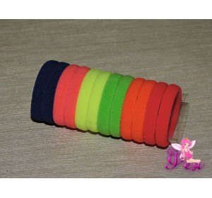 Бесшовные резинки для волос 4 см, цв. микс цветной, в тубе 12 шт