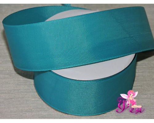 Репсовая лента 40 мм, цв. бирюзовый - 1м