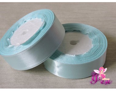 Атласная лента 25 мм, цв. небесно-голубой - 1 м