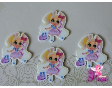 Кабошон-вырубка "Хэрдораблс " 39*34 мм с сумочкой -1 шт