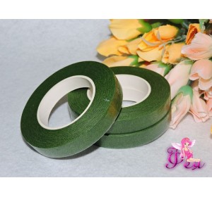 Тейп-лента 12мм (флористическая), цв. зеленый - 1 боб.
