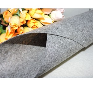 Фетр жесткий цв.темно-серый 1мм (лист 41см * 49см)