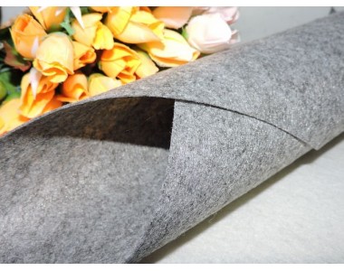 Фетр жесткий цв.темно-серый 1мм (лист 41см * 49см)