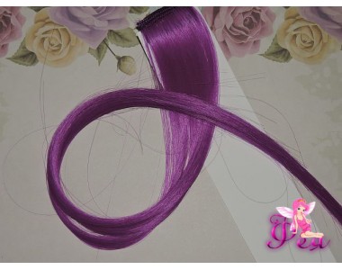 Цветная прядь, 50 см, цв. фиолетовый - 1 шт.
