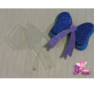 Набор шаблонов "Бантик  с ленточкой  "В комплекте 4 детали