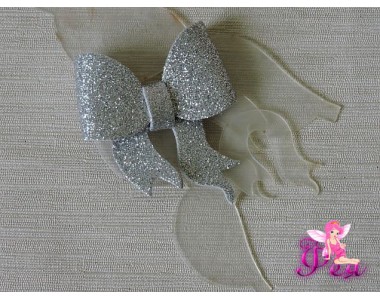 Набор шаблонов "Бантик  с ленточкой 2  "В комплекте 4 детали