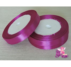 Атласная лента 12 мм, цв. темной-фуксии -1 м.