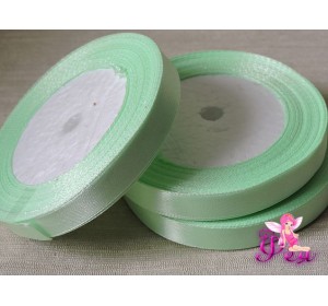 Атласная лента 12 мм, цв. светлая-мята - 1 м